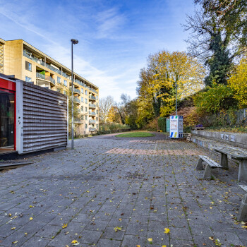 buitenterrein voor de blokhut